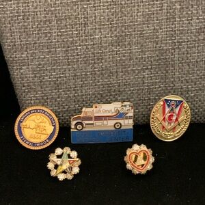 Five Various Pins